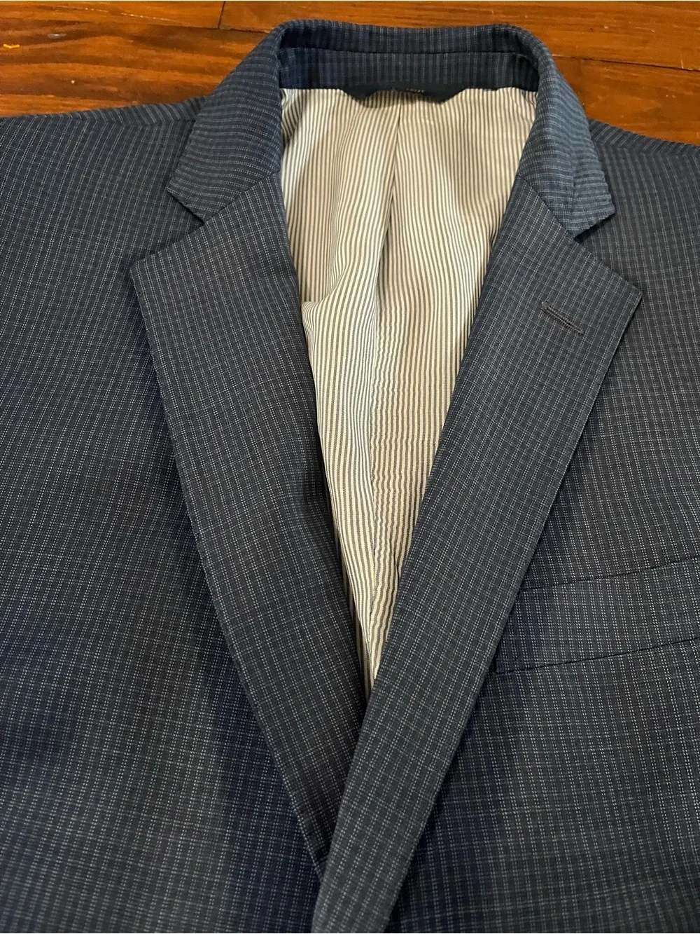 Brooks Brothers Navy Micro-Check Sport Coat 42R